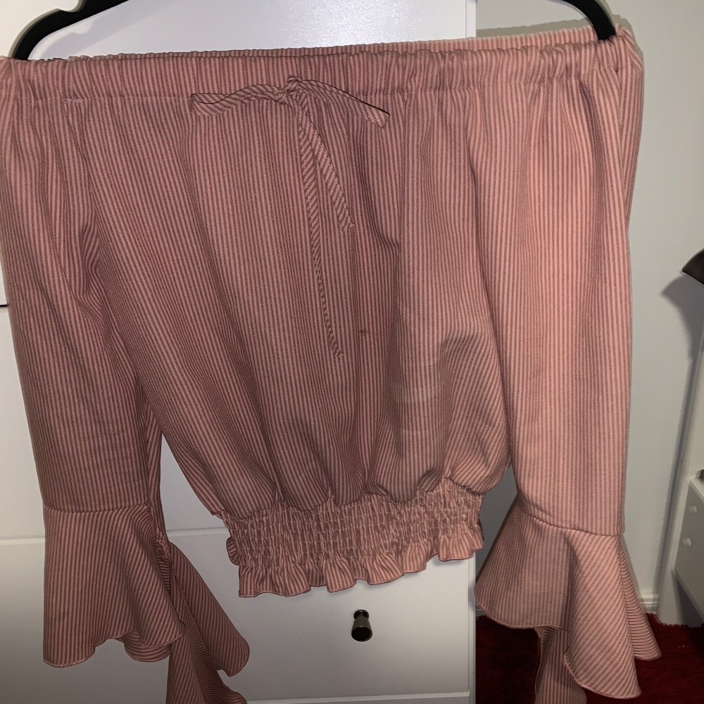 Long Sleeve off the shoulder Blouse